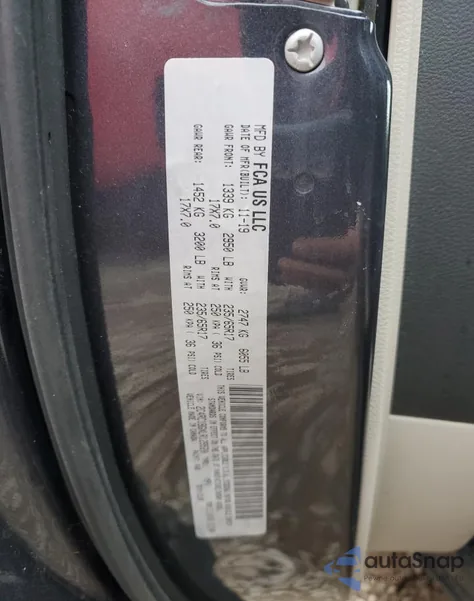 2020 Chrysler Pacifica Touring L z USA, uszkodzony, nr VIN 2C4RC1BGXLR129520